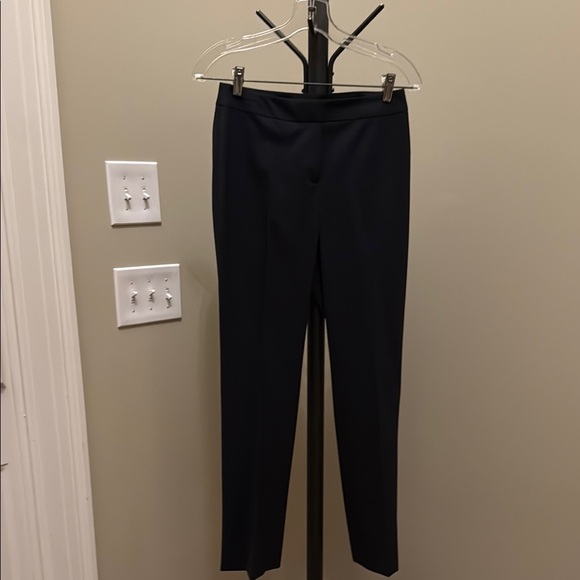 Lafayette 148 New York Pants - Lafayette 148 New York Navy Blue Barrow Wool Pants